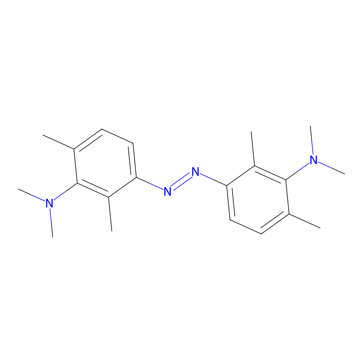3-[2-[3-(Dimethylamino)-2,4-dimethylphenyl]diazen-1-yl]-N,N,2,6-tetramethylaniline molecular structure, CAS 1131147-78-8