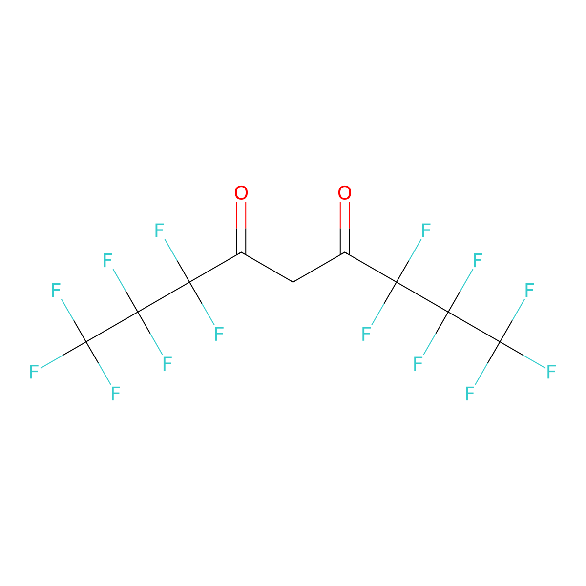 5H,5H-Perfluoro-4,6-nonanedione molecular structure, CAS 113116-18-0
