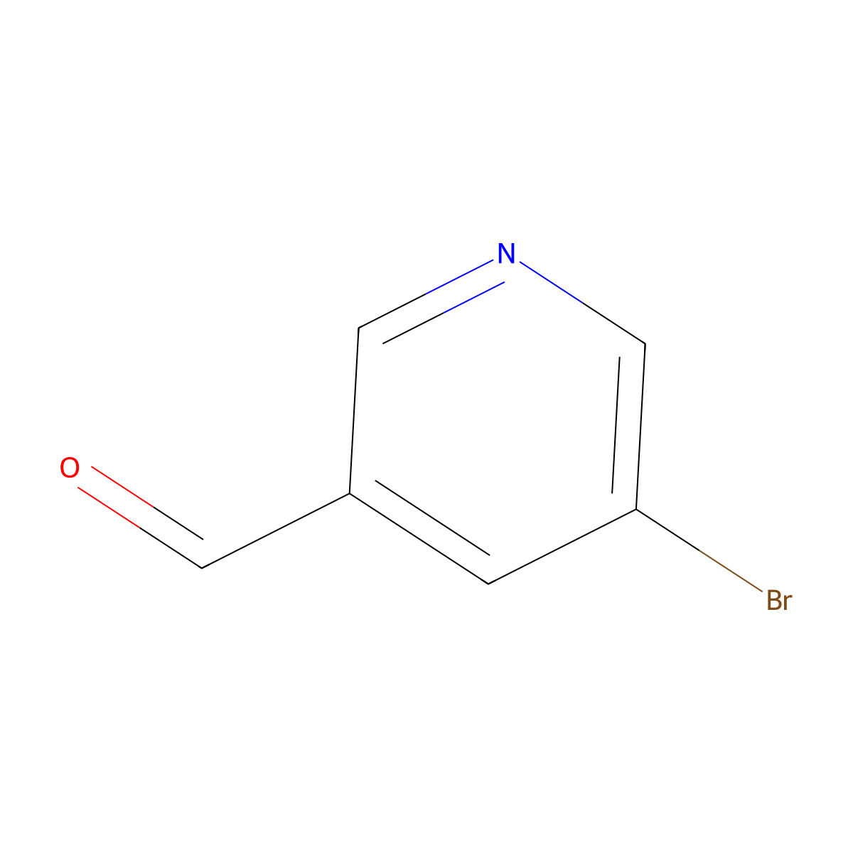 5-Bromo-3-pyridinecarboxaldehyde molecular structure, CAS 113118-31-3