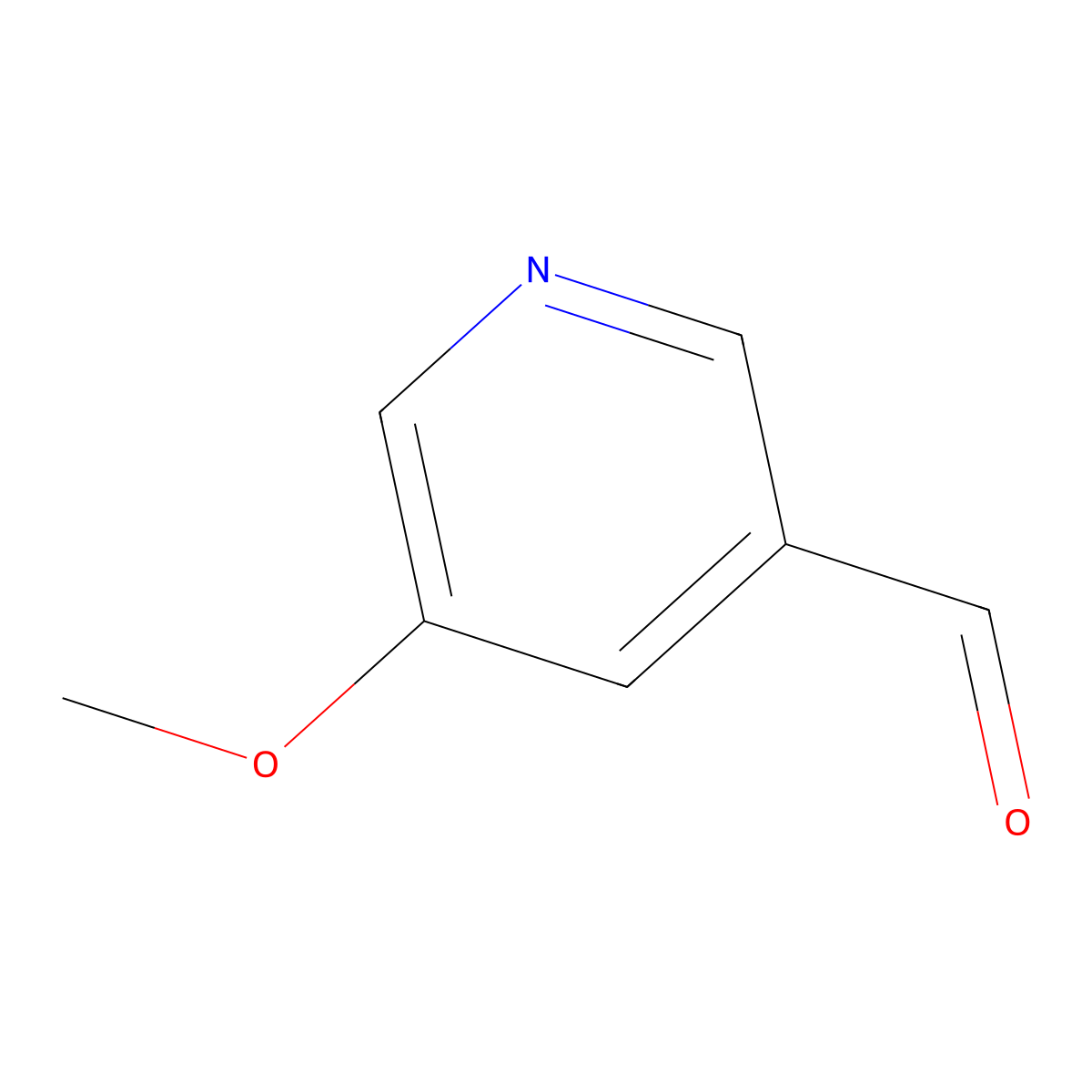 5-Methoxy-3-pyridinecarboxaldehyde molecular structure, CAS 113118-83-5