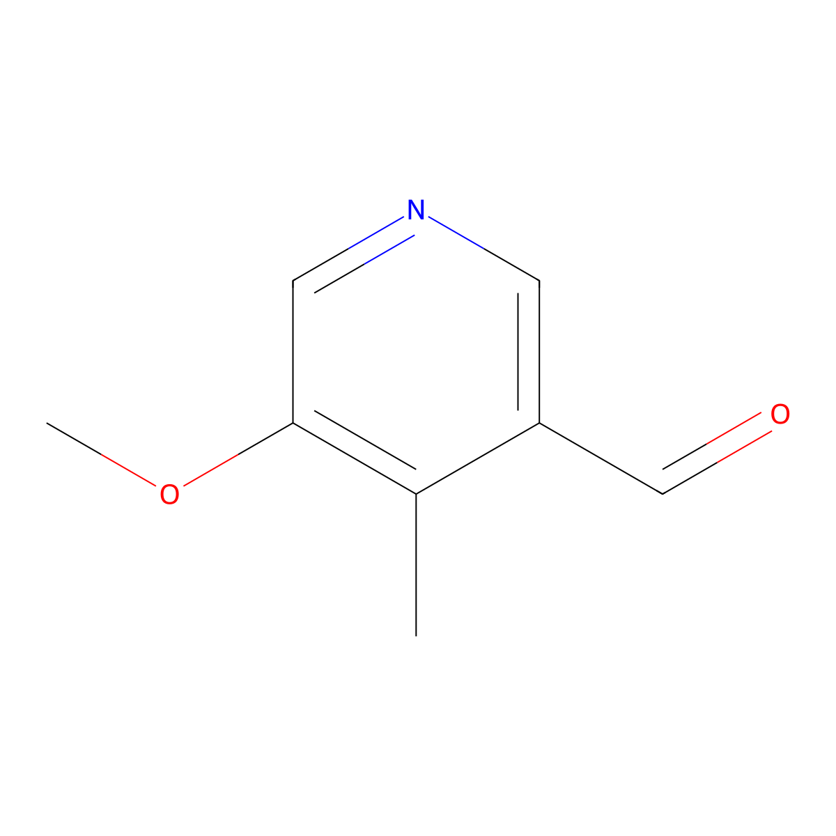 5-Methoxy-4-methylnicotinaldehyde molecular structure, CAS 113118-86-8