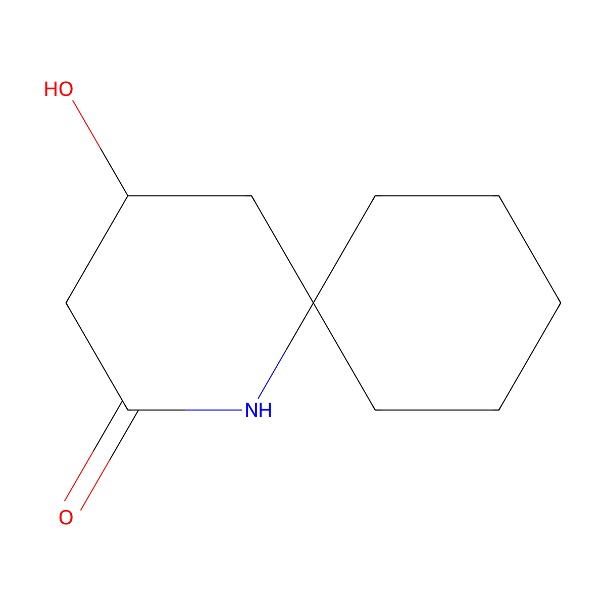4-Hydroxy-1-azaspiro[5.5]undecan-2-one molecular structure, CAS 113118-97-1