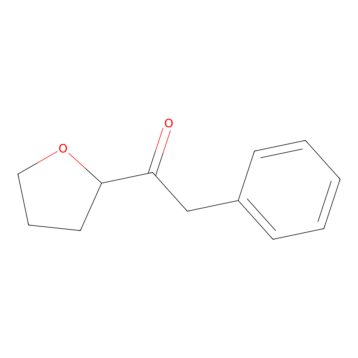 1-(Oxolan-2-yl)-2-phenylethan-1-one molecular structure, CAS 113122-86-4