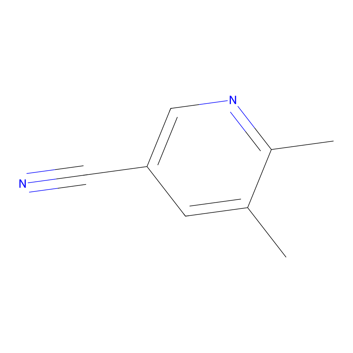5,6-Dimethylpyridine-3-carbonitrile molecular structure, CAS 113124-09-7