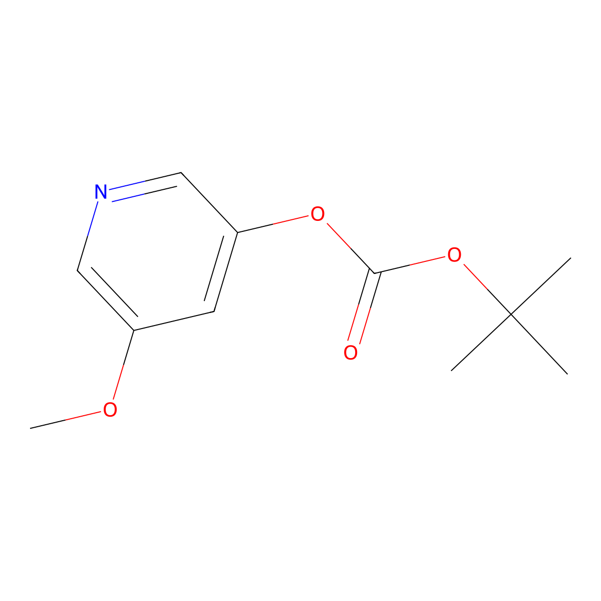 tert-Butyl 5-methoxypyridin-3-yl carbonate molecular structure, CAS 1131335-38-0