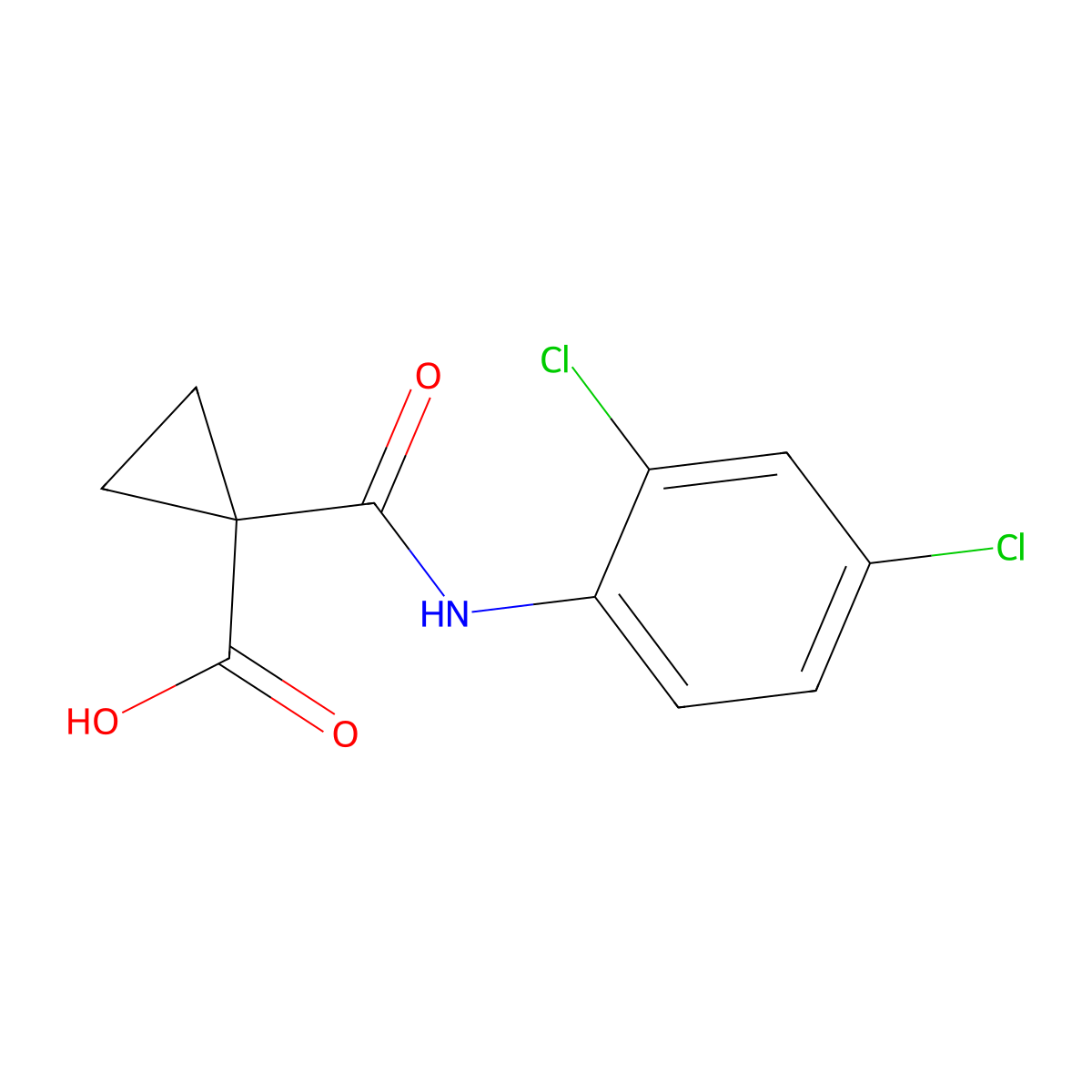 Cyclanilide molecular structure, CAS 113136-77-9