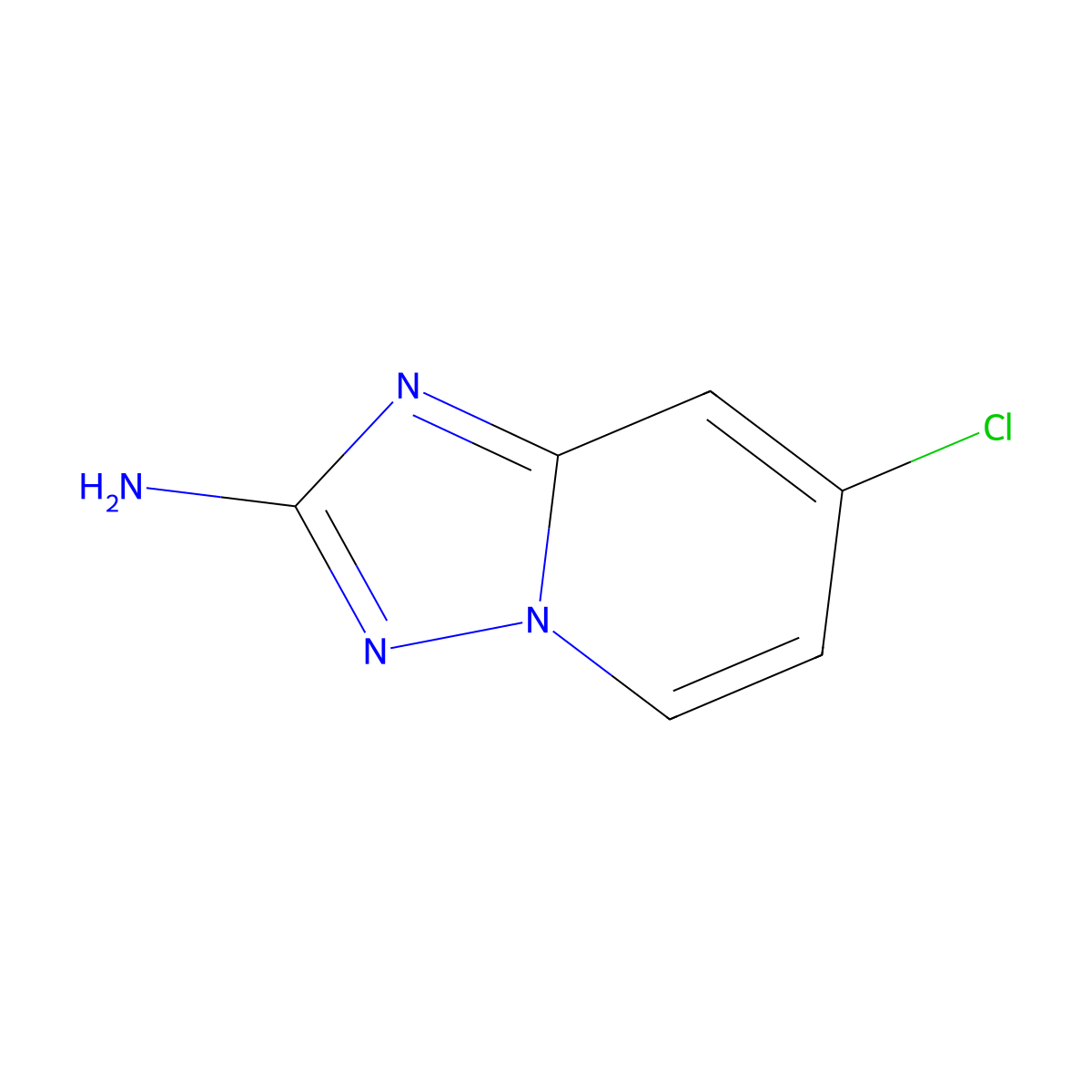 7-Chloro-[1,2,4]triazolo[1,5-a]pyridin-2-amine molecular structure, CAS 1131410-85-9