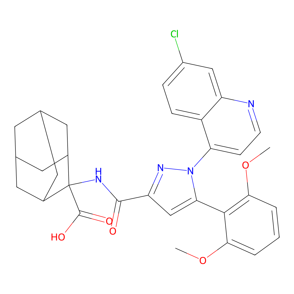 Meclinertant molecular structure, CAS 113158-35-3
