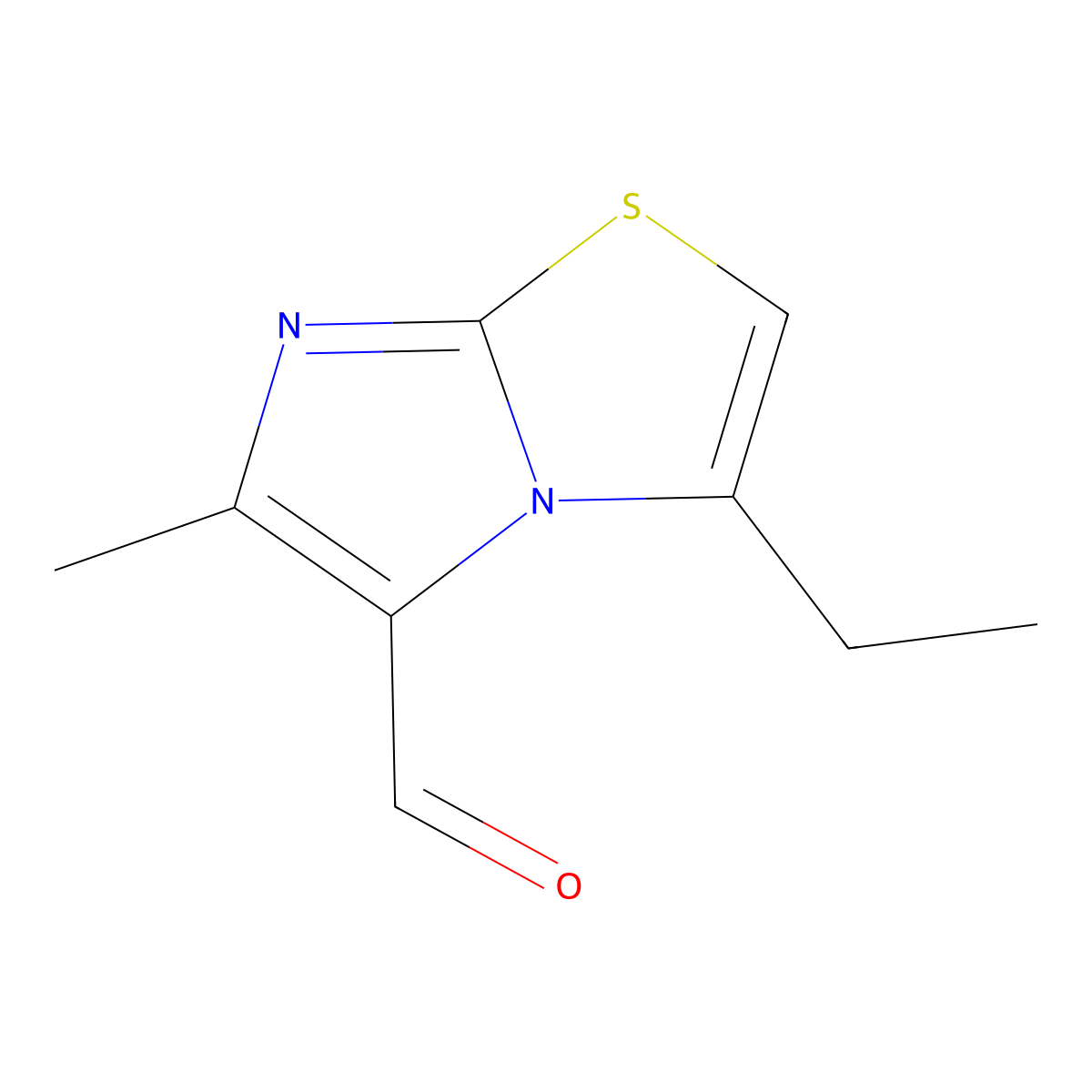 3-Ethyl-6-methylimidazo[2,1-b][1,3]thiazole-5-carbaldehyde molecular structure, CAS 1131585-02-8