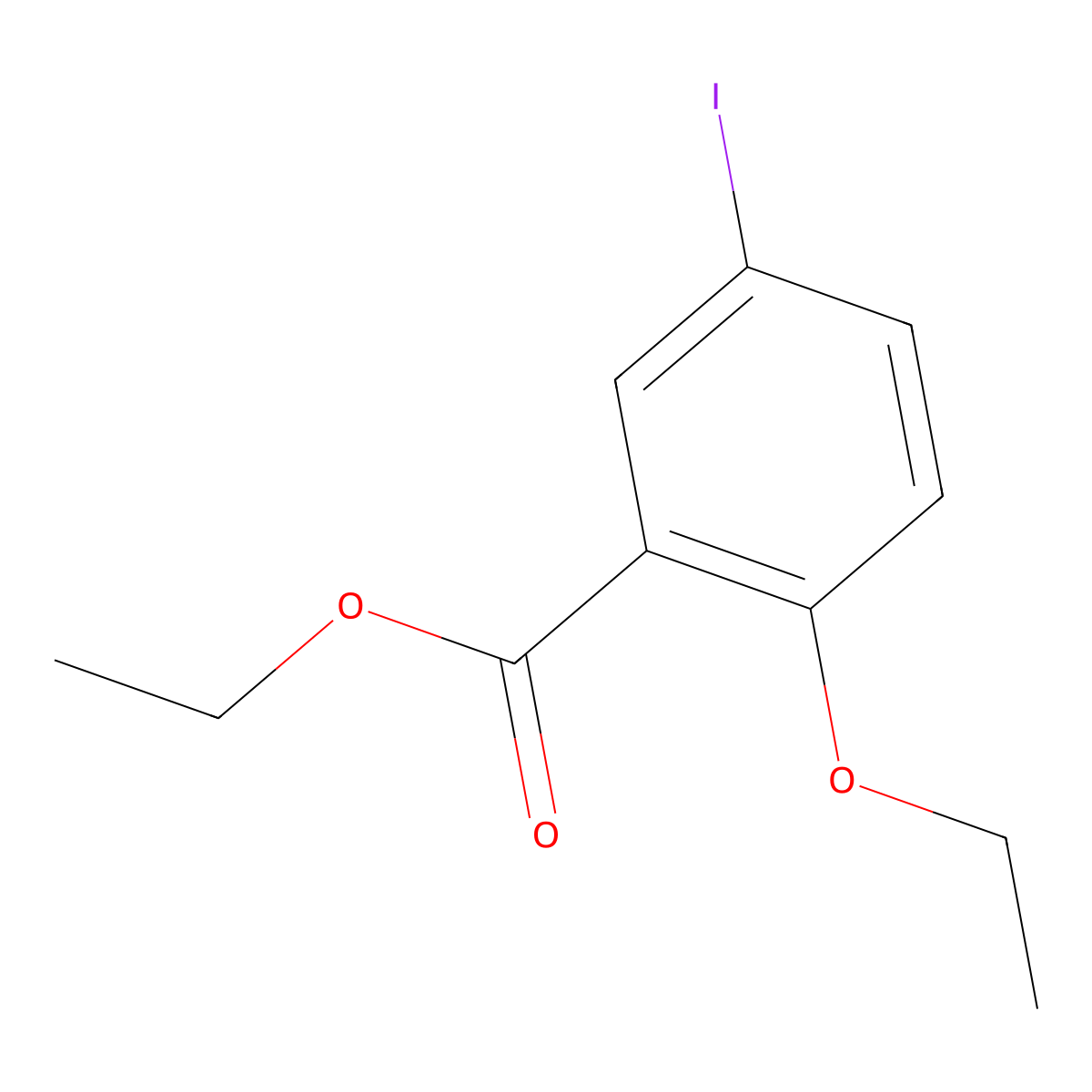 Ethyl 2-ethoxy-5-iodobenzoate molecular structure, CAS 1131587-17-1