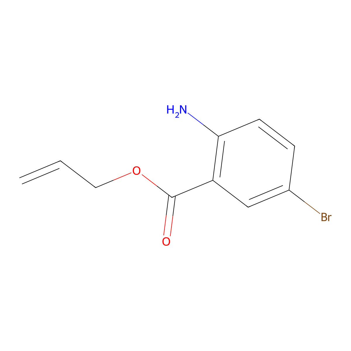 Allyl 2-amino-5-bromobenzoate molecular structure, CAS 1131587-66-0