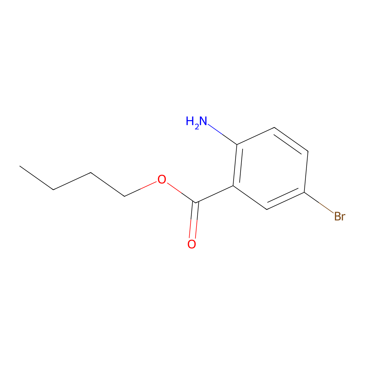 Butyl 2-amino-5-bromobenzoate molecular structure, CAS 1131587-67-1