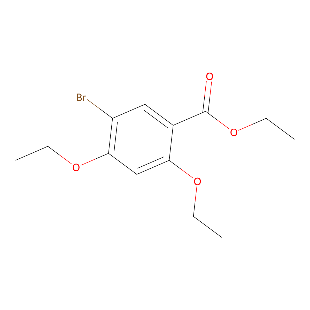 Ethyl 5-bromo-2,4-diethoxybenzoate molecular structure, CAS 1131587-93-3