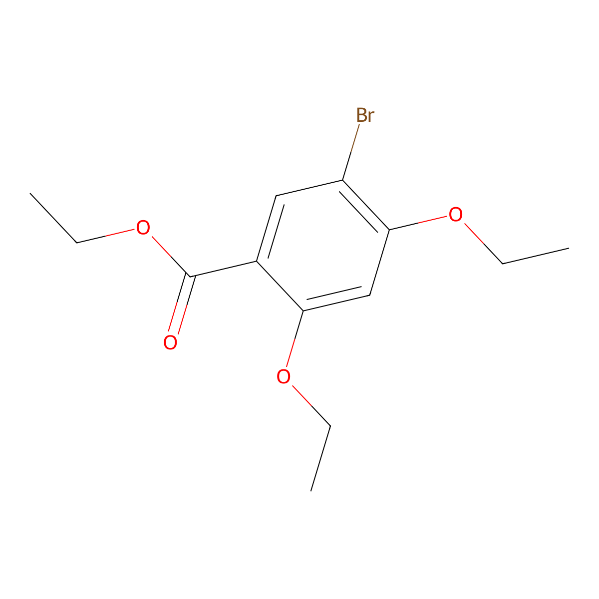 Ethyl 5-bromo-2,4-diethoxybenzoate molecular structure, CAS 1131587-93-3