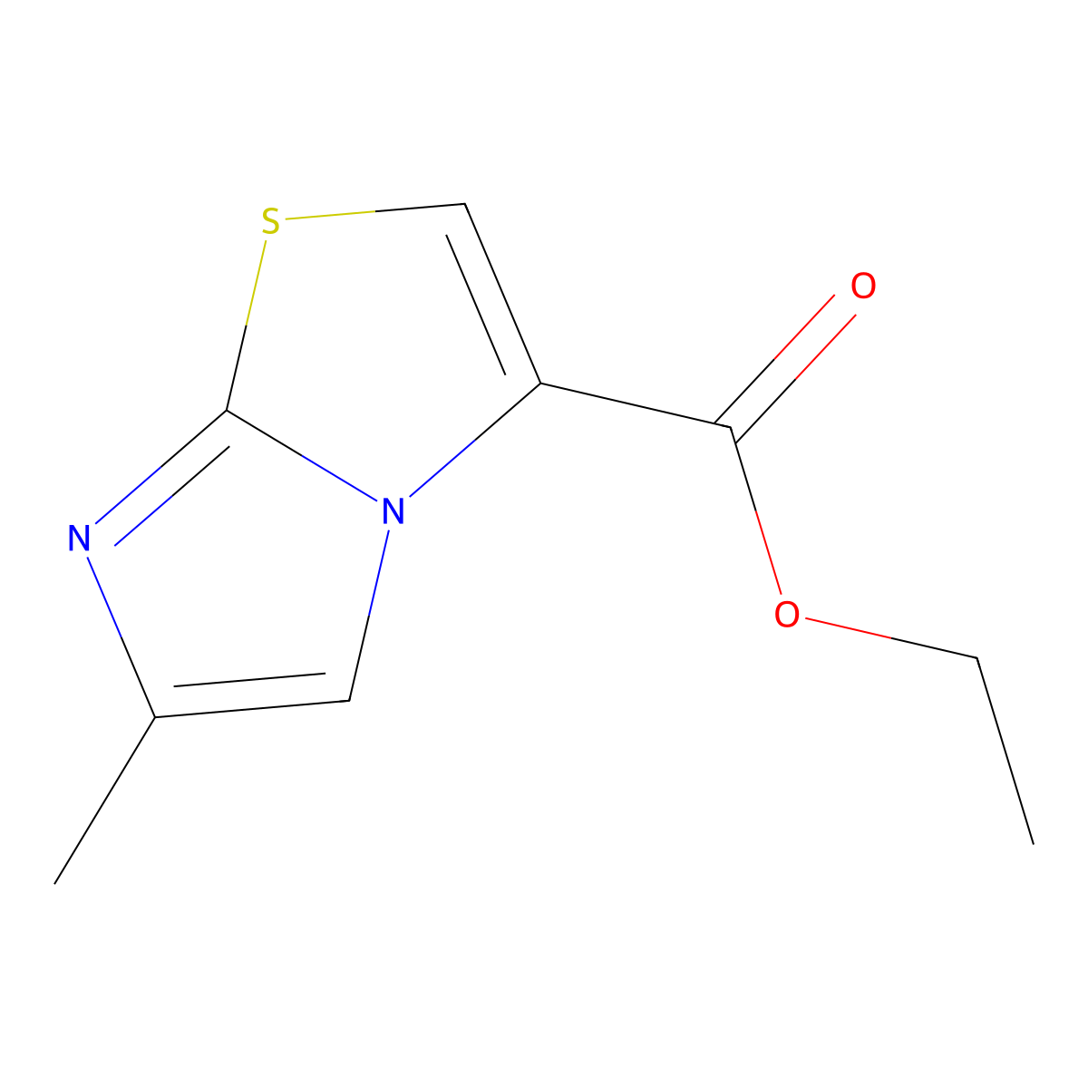 Ethyl 6-methylimidazo[2,1-b]thiazole-3-carboxylate molecular structure, CAS 1131588-44-7