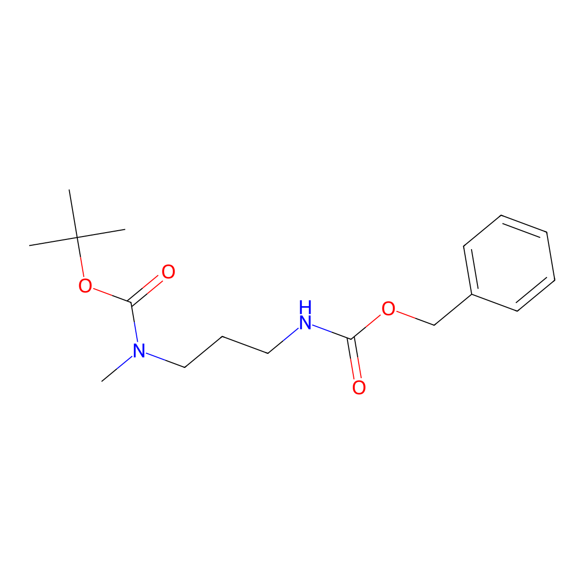 1-N-Boc-Amino-1-N-methyl-3-N-Cbz-aminopropane molecular structure, CAS 1131594-82-5