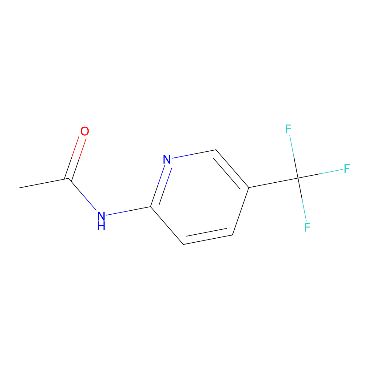 N-[5-(Trifluoromethyl)-2-pyridinyl]acetamide molecular structure, CAS 1131595-37-3