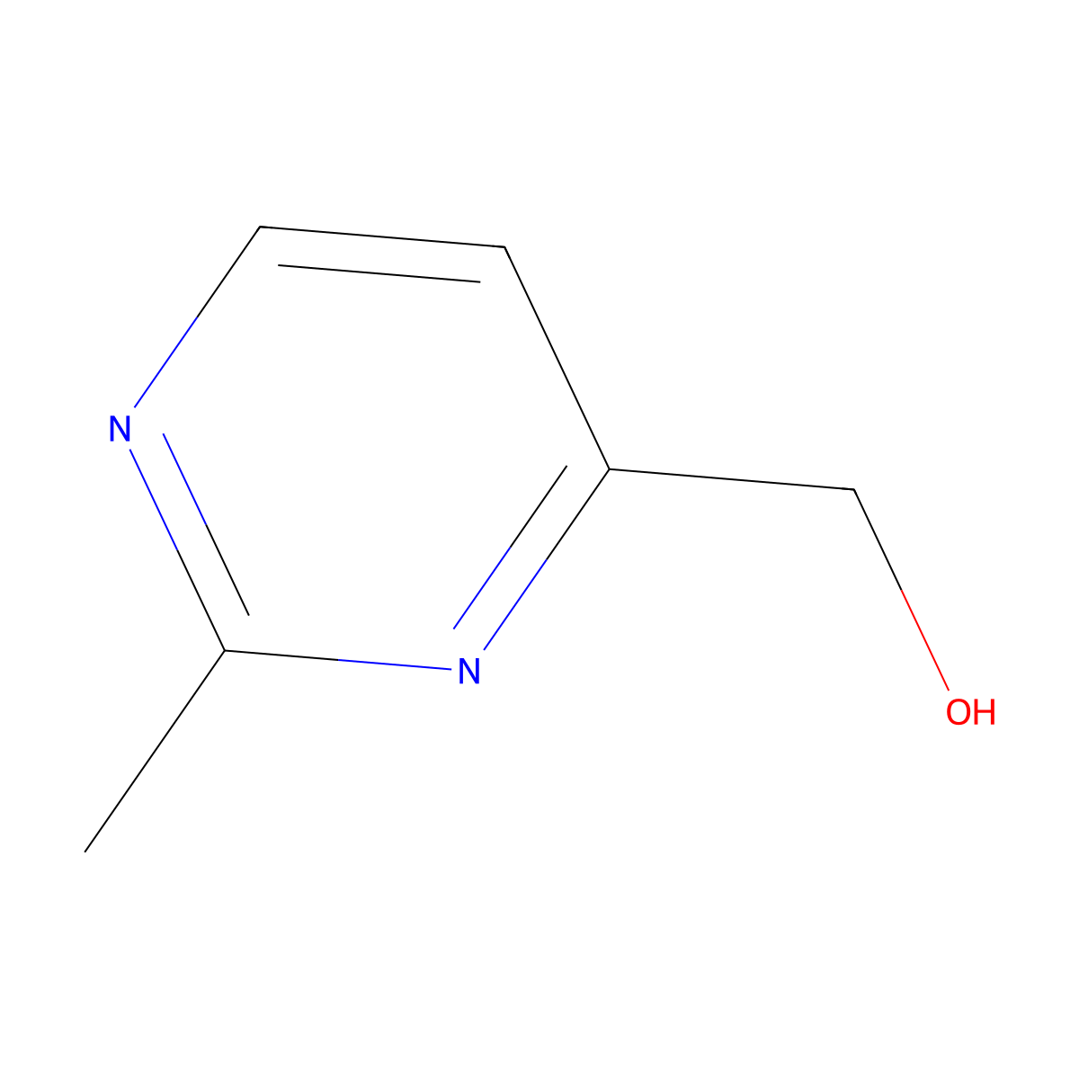 2-Methyl-4-pyrimidinemethanol molecular structure, CAS 1131605-06-5