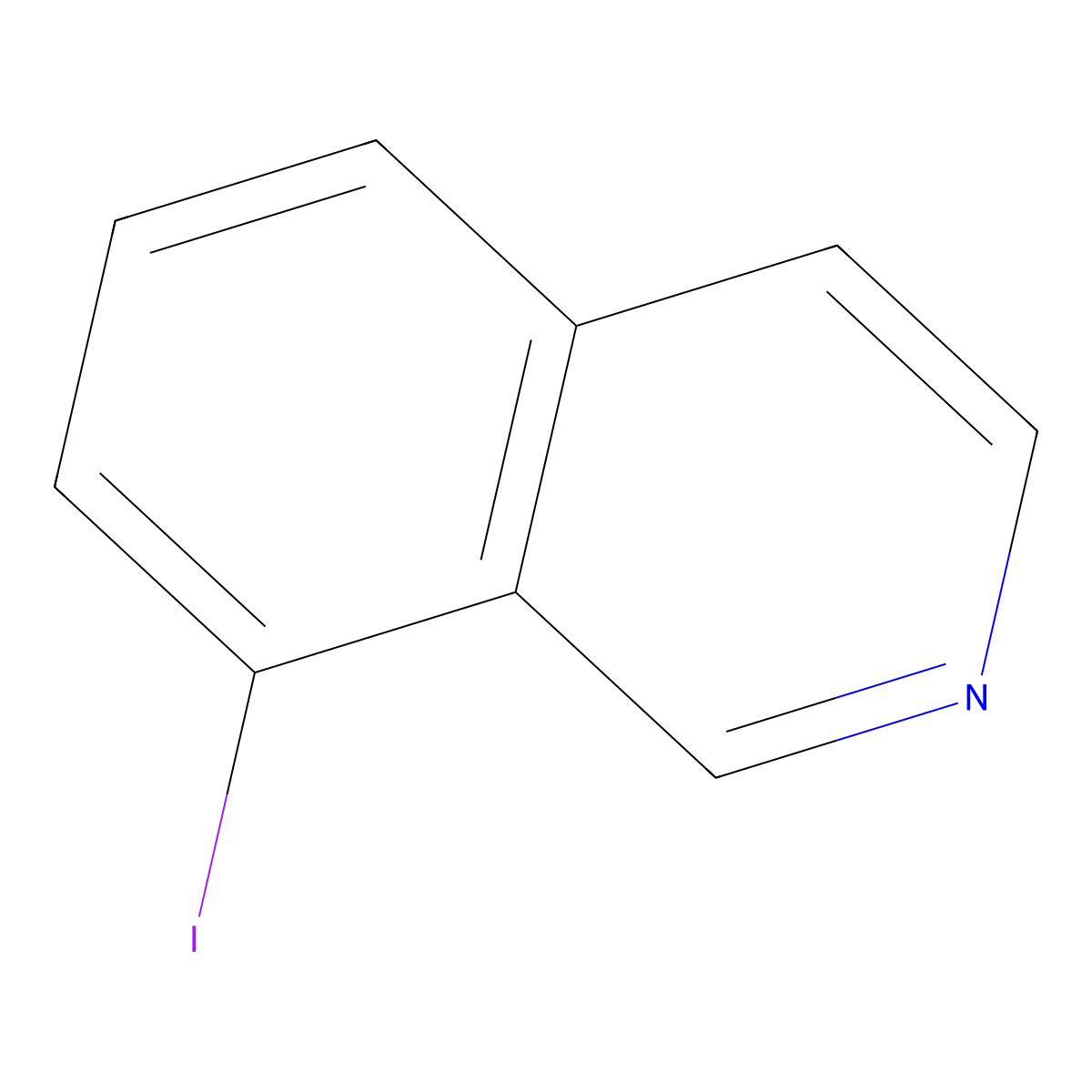 8-Iodoisoquinoline molecular structure, CAS 1131605-27-0