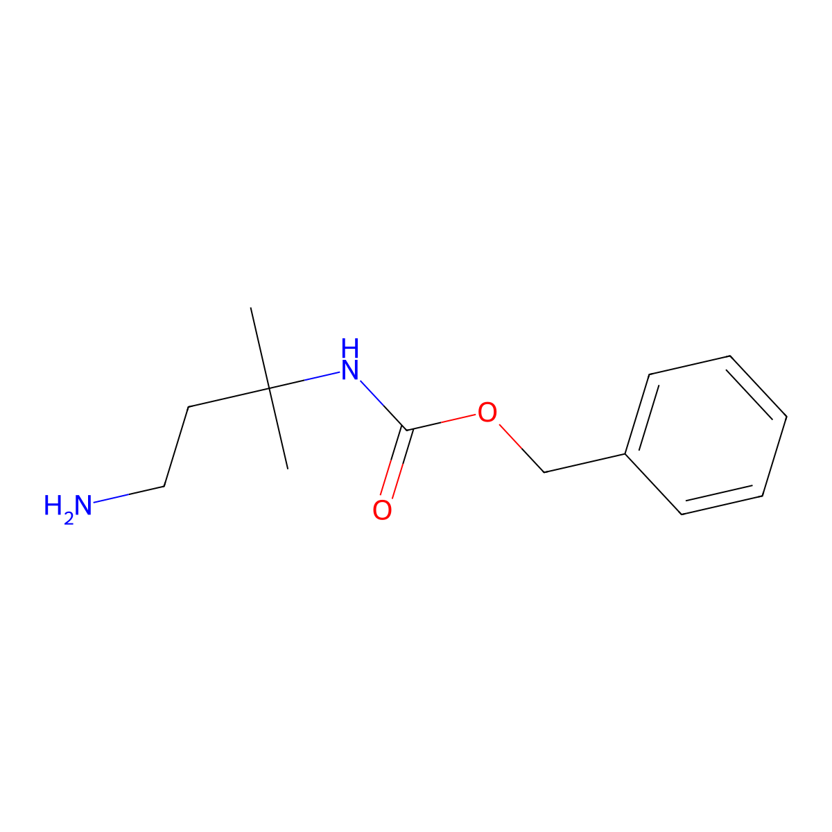 Benzyl (4-amino-2-methylbutan-2-yl)carbamate molecular structure, CAS 1131622-26-8
