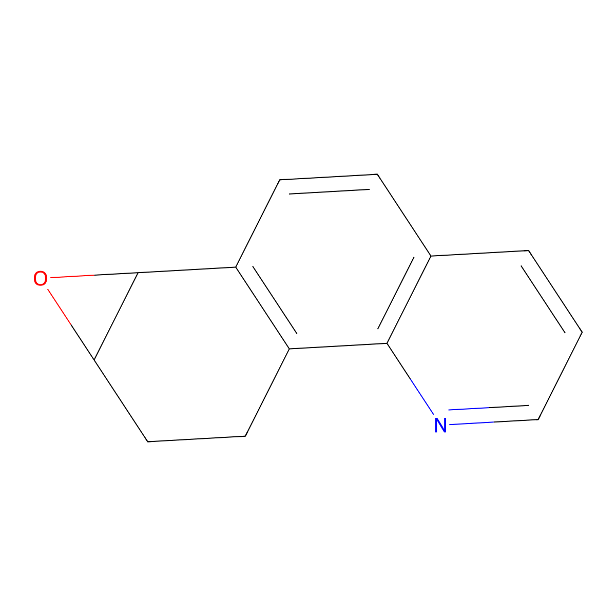 7,8-Epoxy-7,8,9,10-tetrahydrobenzo(h)quinoline molecular structure, CAS 113163-23-8