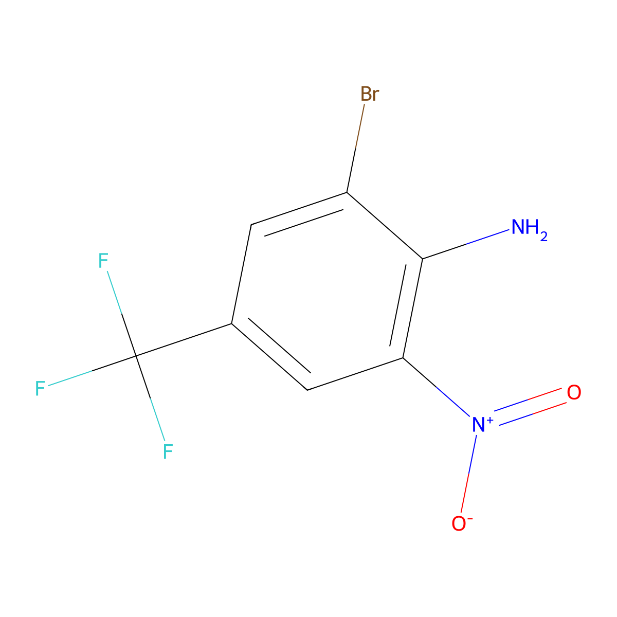 4-Amino-3-bromo-5-nitrobenzotrifluoride molecular structure, CAS 113170-71-1