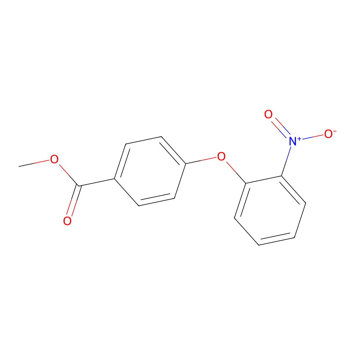 Methyl 4-(2-nitrophenoxy)benzoate molecular structure, CAS 113187-83-0