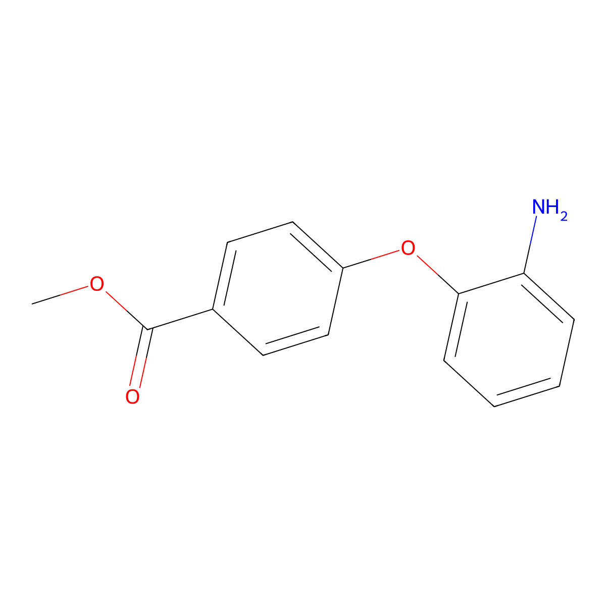 Methyl 4-(2-aminophenoxy)benzoate molecular structure, CAS 113187-84-1