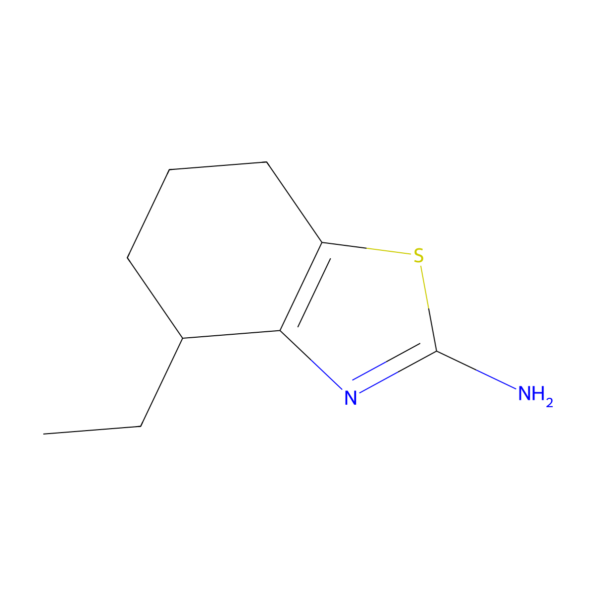 4-Ethyl-4,5,6,7-tetrahydro-1,3-benzothiazol-2-amine molecular structure, CAS 1131905-51-5