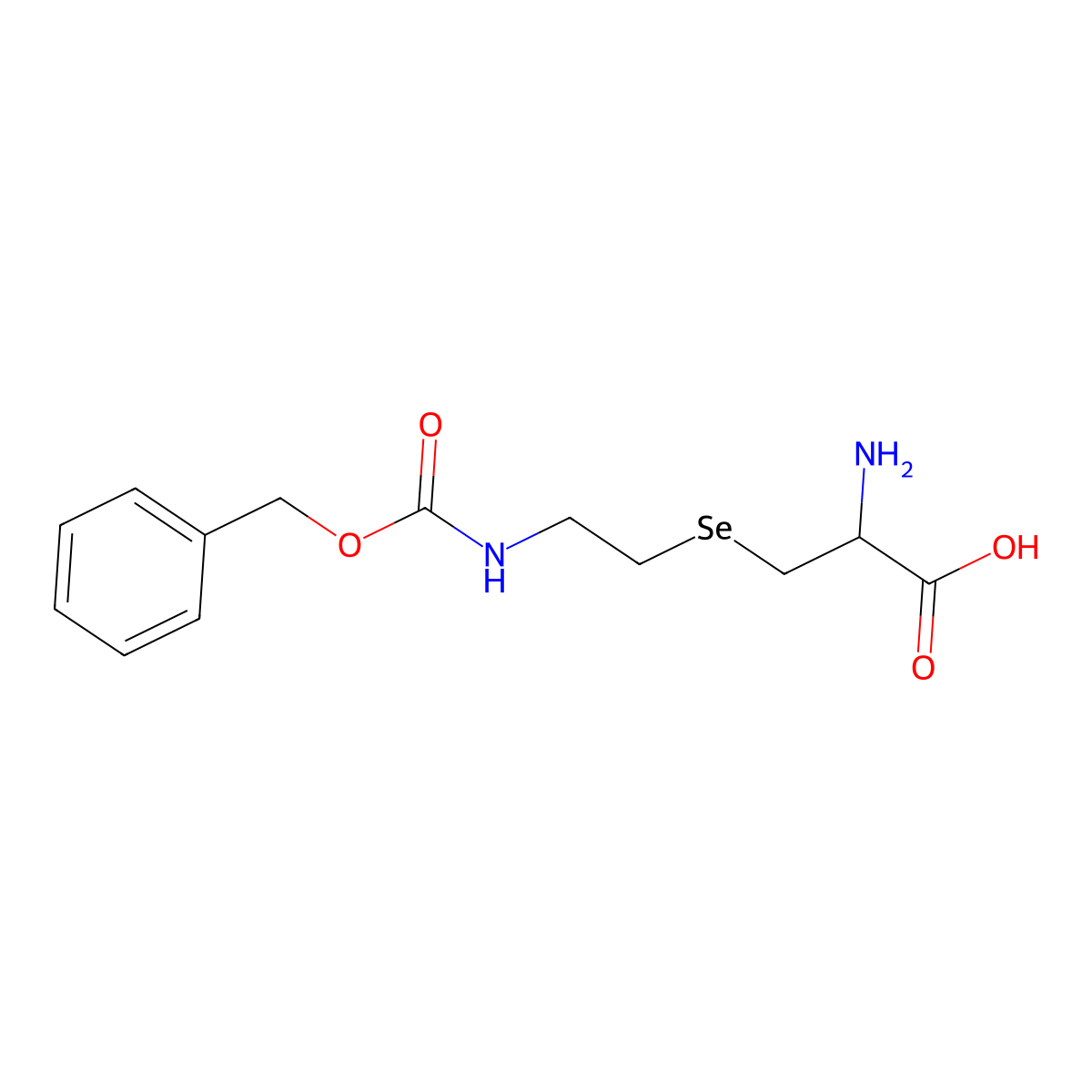 (R)-2-Amino-3-[[2-(cbz-amino)ethyl]selanyl]propanoic acid molecular structure, CAS 1131963-61-5