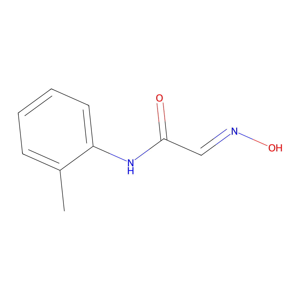 2-(Hydroxyimino)-N-(2-methylphenyl)acetamide molecular structure, CAS 1132-03-2