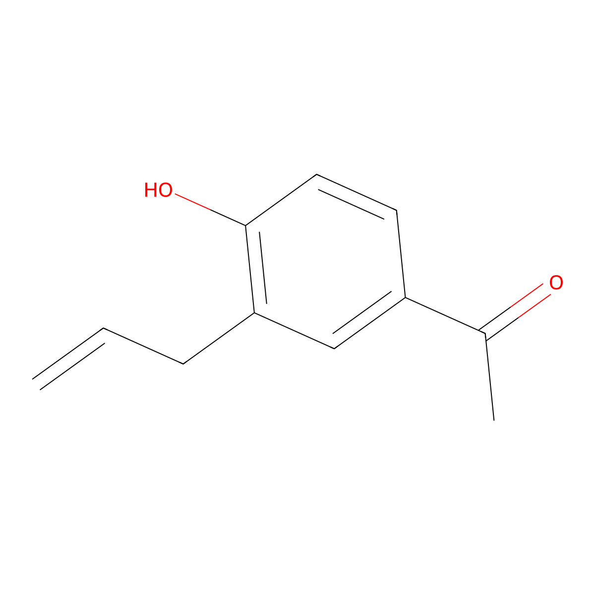 3'-Allyl-4'-hydroxyacetophenone molecular structure, CAS 1132-05-4