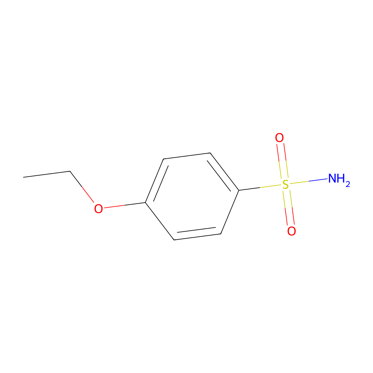 4-Ethoxybenzenesulfonamide molecular structure, CAS 1132-19-0