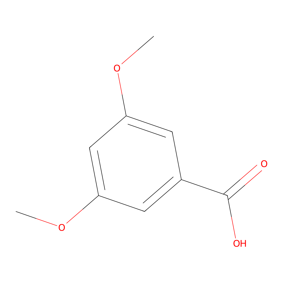3,5-Dimethoxybenzoic Acid molecular structure, CAS 1132-21-4
