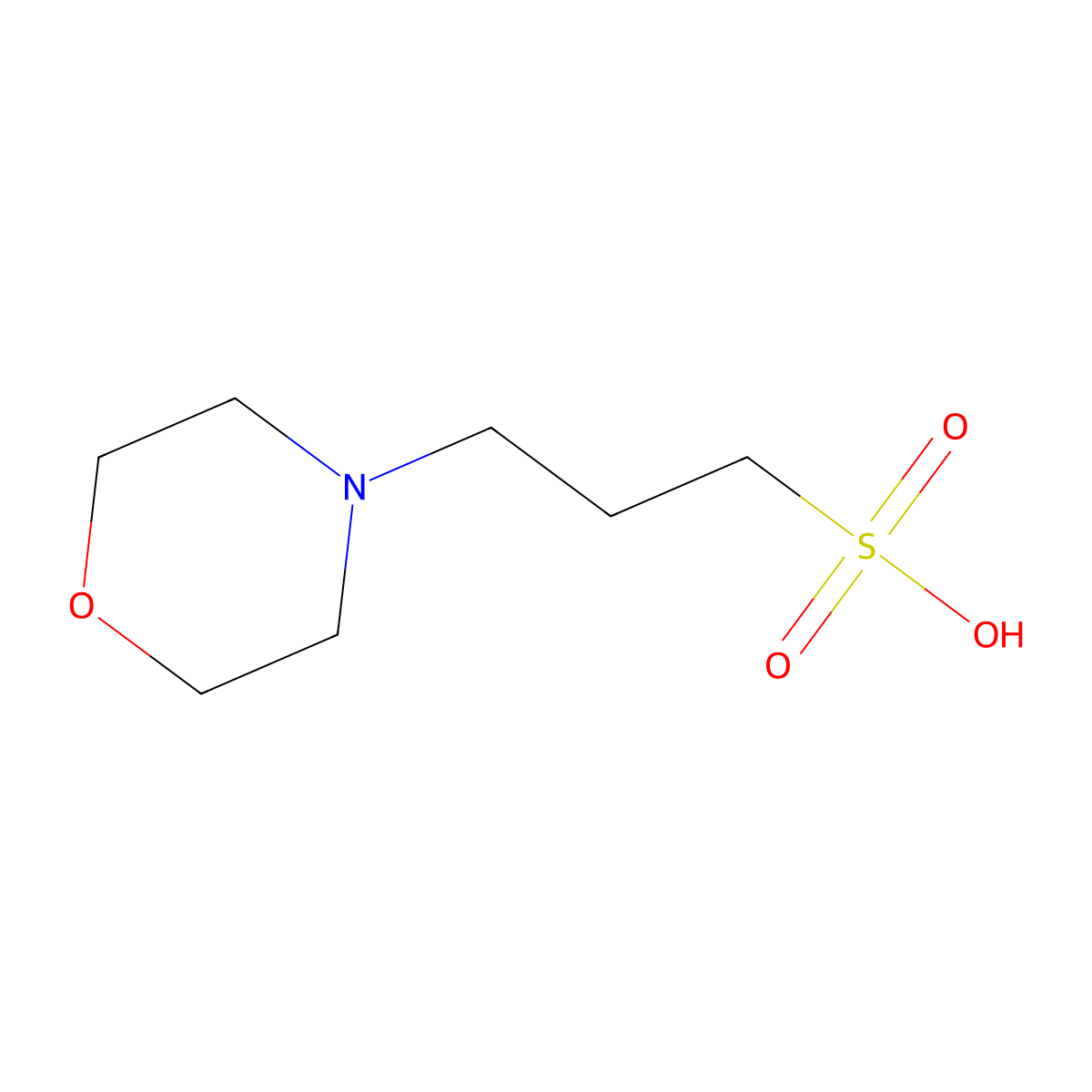 Mops molecular structure, CAS 1132-61-2
