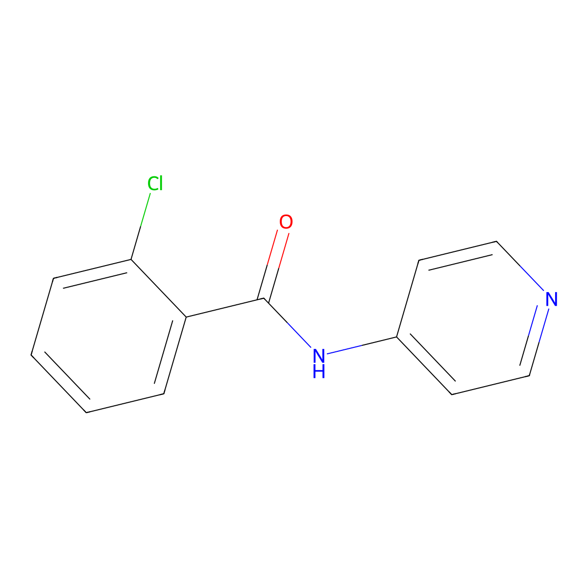 Benzamide, 2-chloro-N-4-pyridinyl- molecular structure, CAS 113204-19-6