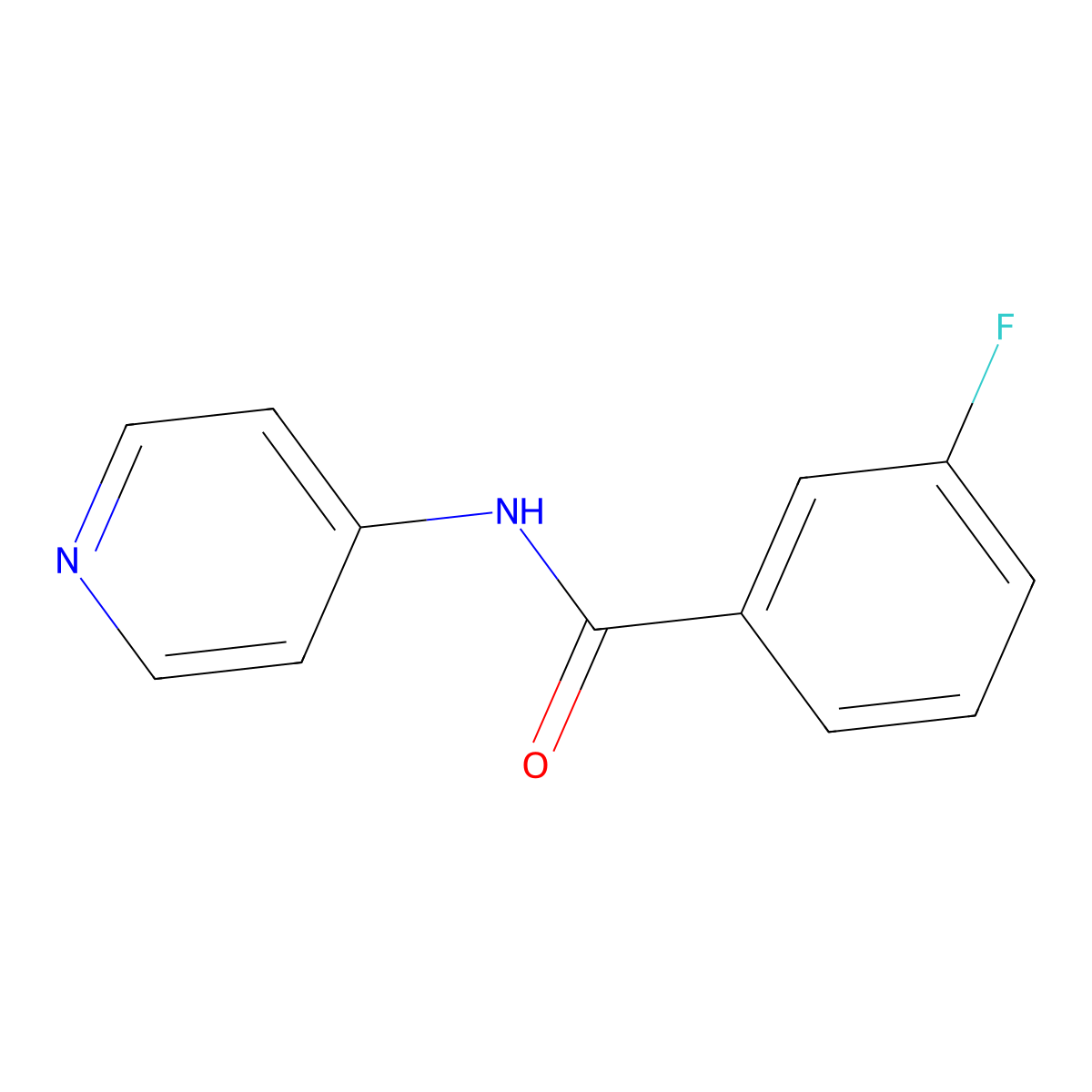 3-fluoro-N-(pyridin-4-yl)benzamide molecular structure, CAS 113204-24-3