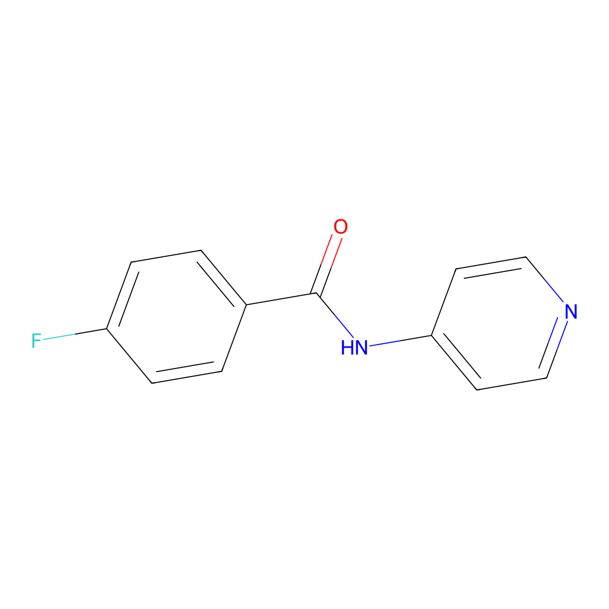 4-fluoro-N-(pyridin-4-yl)benzamide molecular structure, CAS 113204-25-4