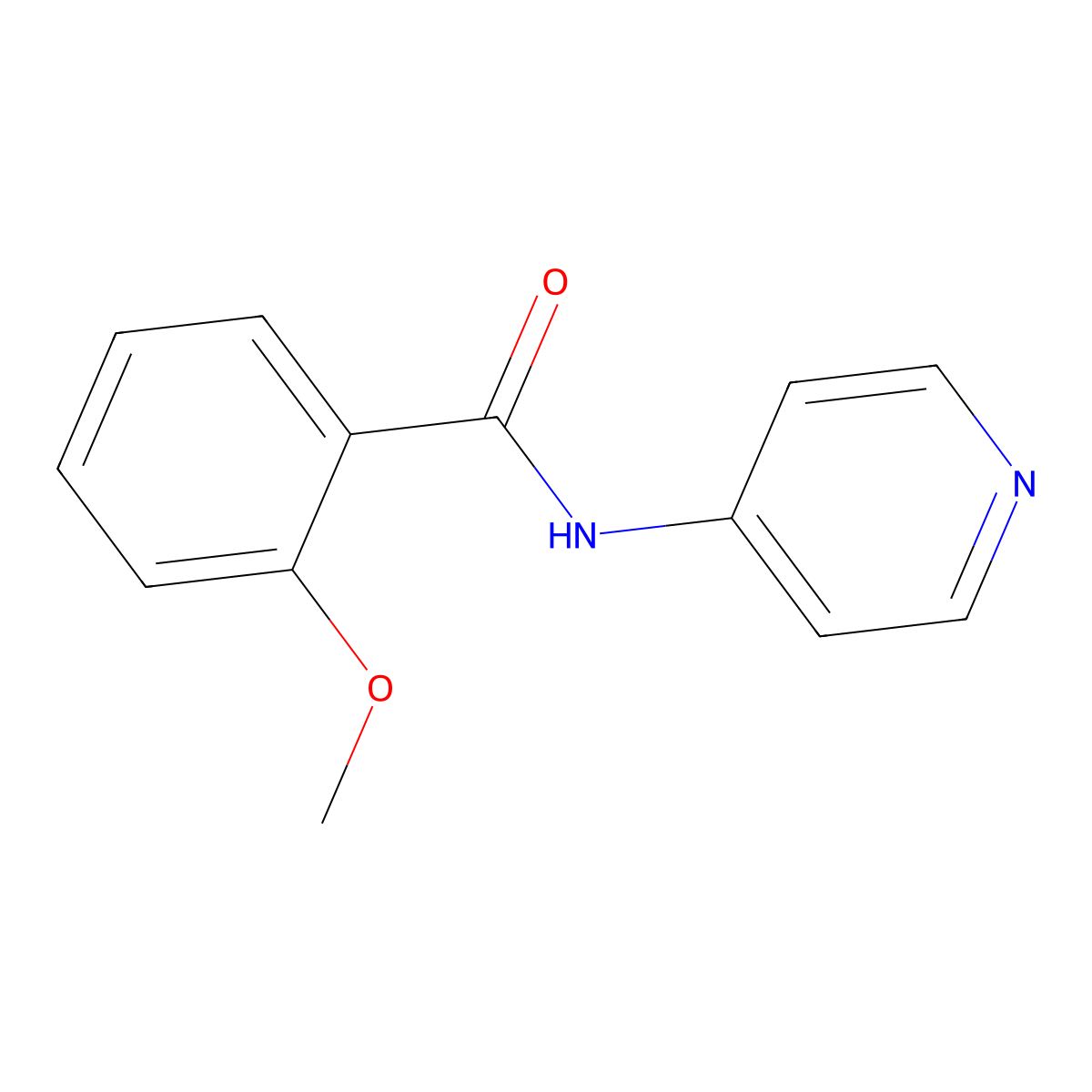 2-methoxy-N-pyridin-4-ylbenzamide molecular structure, CAS 113204-27-6