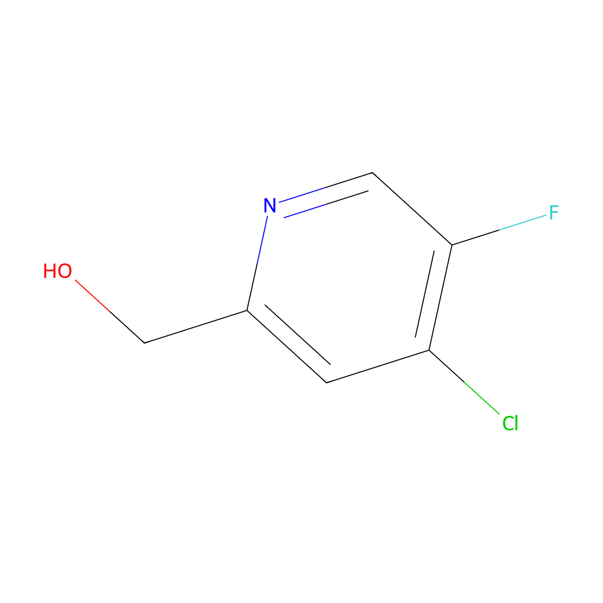 (4-Chloro-5-fluoropyridin-2-yl)methanol molecular structure, CAS 113209-90-8