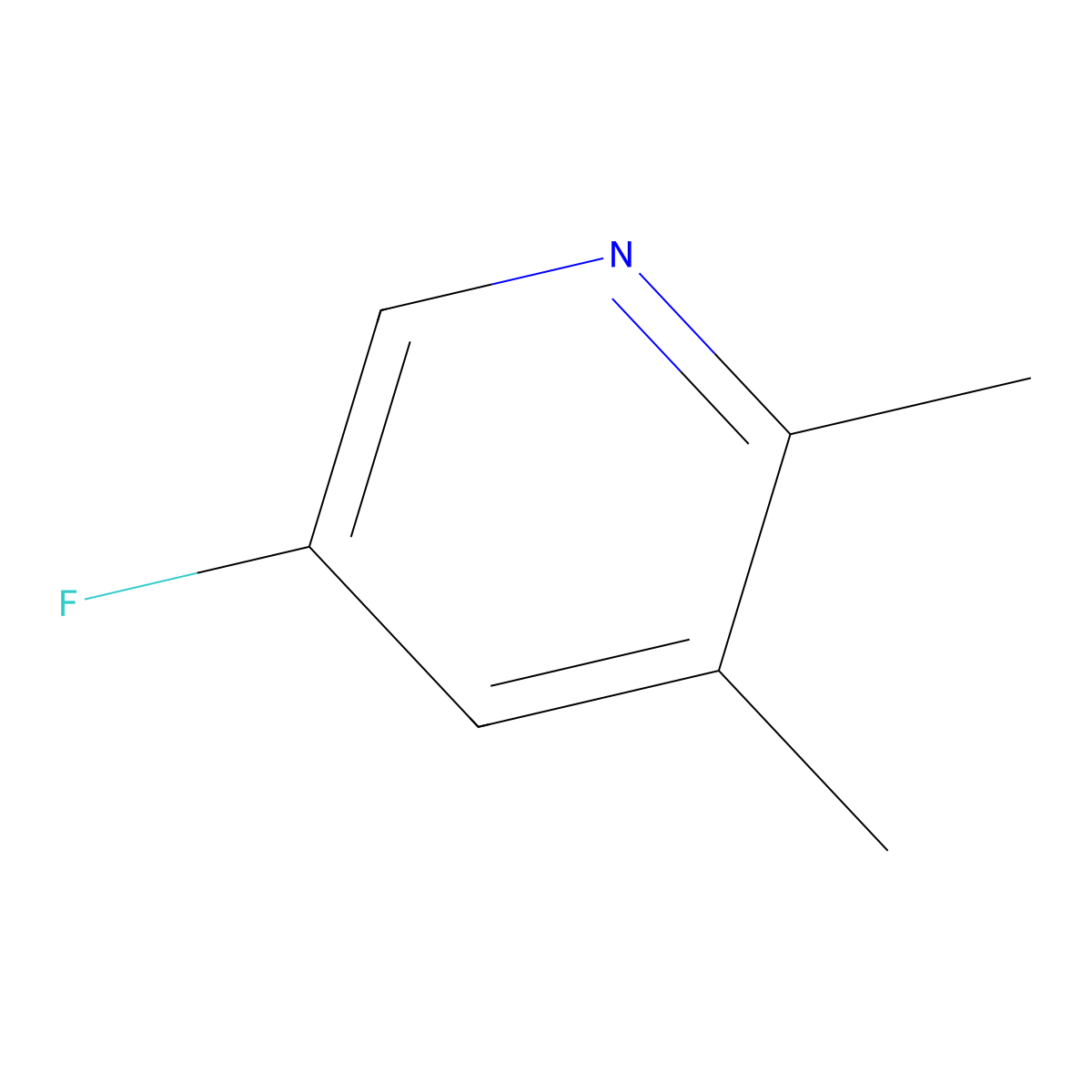 5-Fluoro-2,3-dimethylpyridine molecular structure, CAS 113209-99-7
