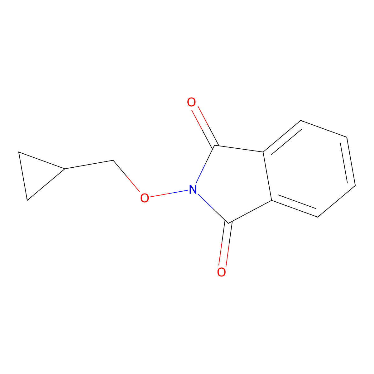 2-(cyclopropylmethoxy)-1H-isoindole-1,3(2H)-dione molecular structure, CAS 113211-15-7