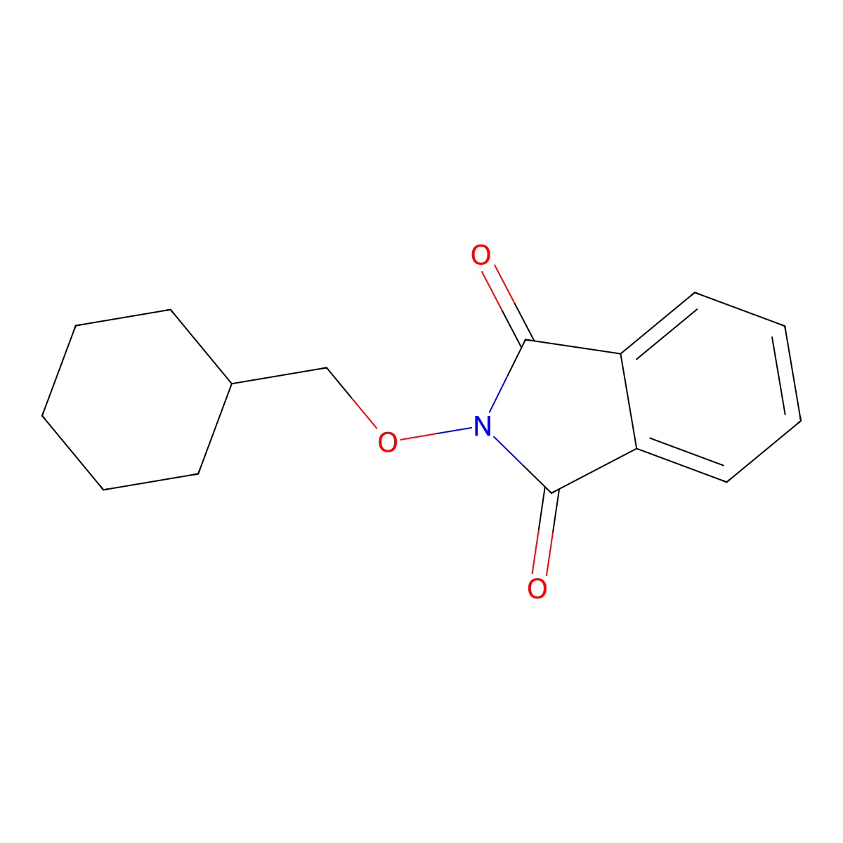 2-(cyclohexylmethoxy)-1H-isoindole-1,3(2H)-dione molecular structure, CAS 113211-23-7