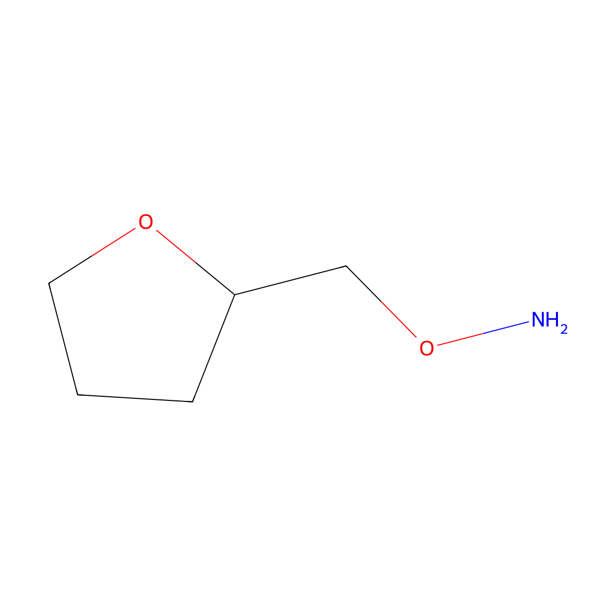 O-[(oxolan-2-yl)methyl]hydroxylamine molecular structure, CAS 113211-31-7