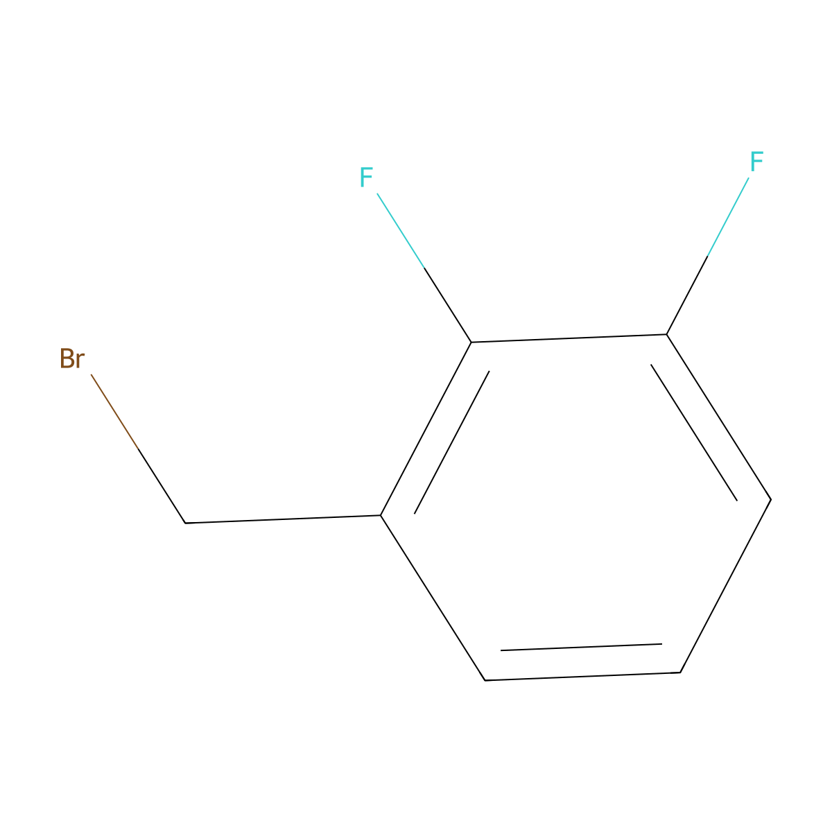 1-(Bromomethyl)-2,3-difluoro-benzene molecular structure, CAS 113211-94-2