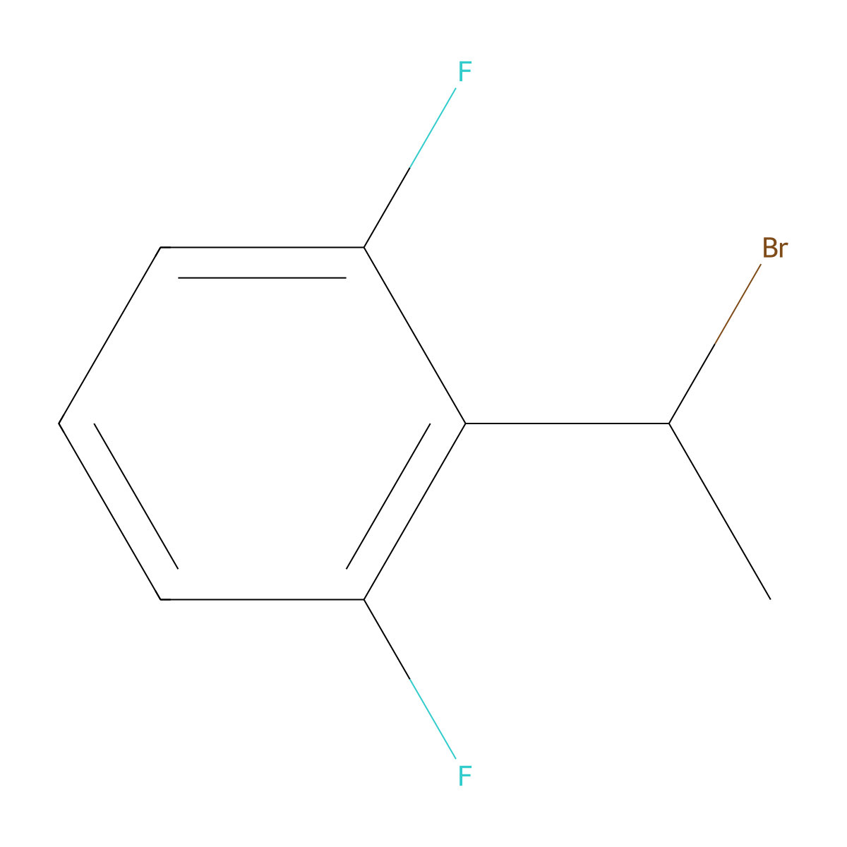 2-(1-Bromoethyl)-1,3-difluorobenzene molecular structure, CAS 113212-10-5