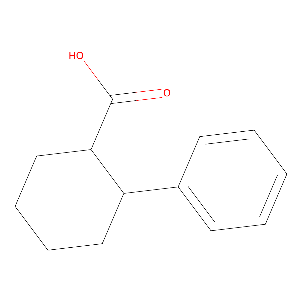 (1R,2S)-2-phenylcyclohexane-1-carboxylic acid molecular structure, CAS 113215-84-2