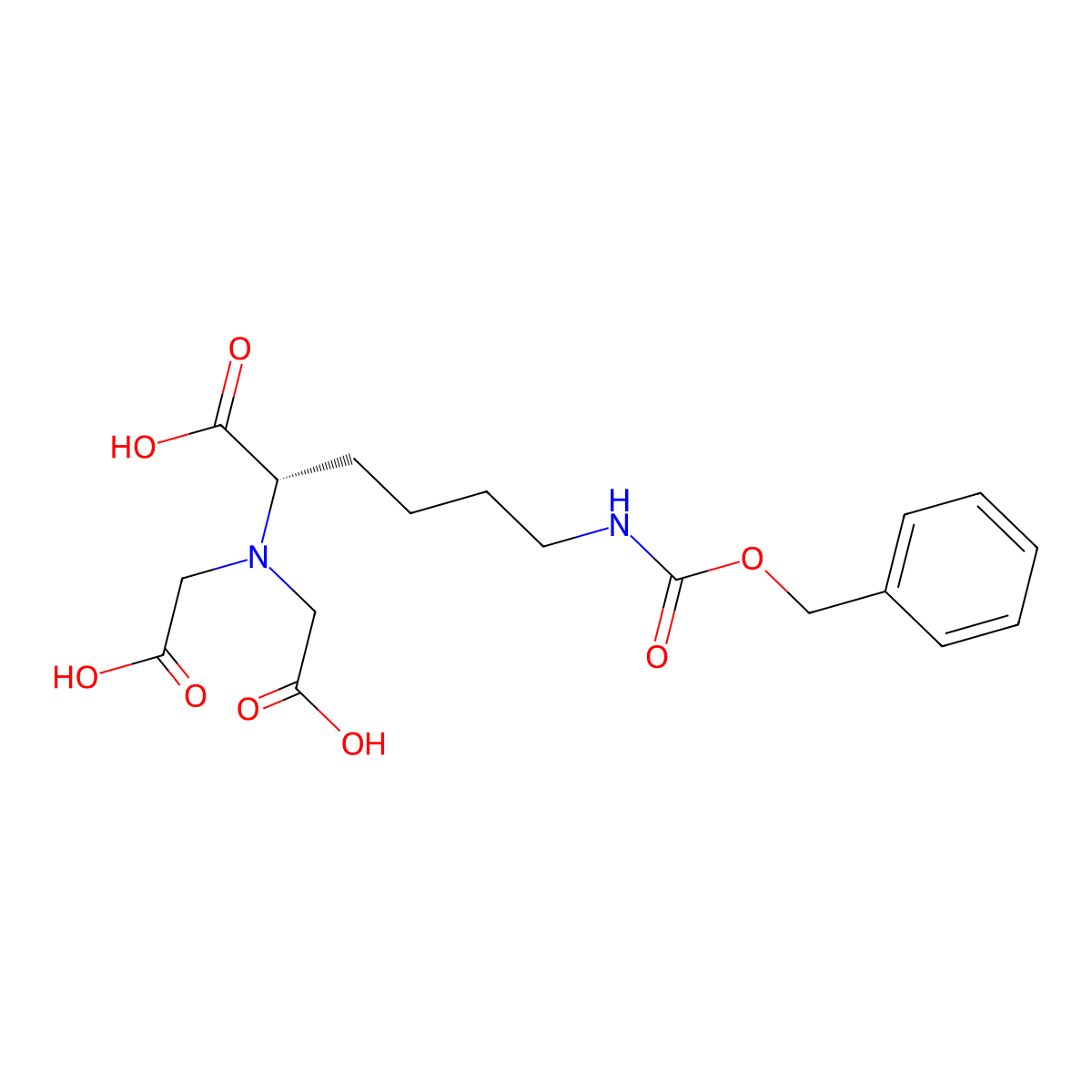 N6-Carbobenzyloxy-N2,N2-bis(carboxymethyl)-L-lysine molecular structure, CAS 113231-04-2