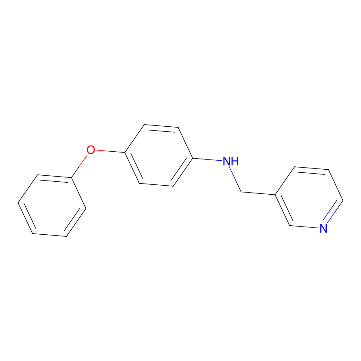 3-(4-Phenoxyphenylaminomethyl)pyridine molecular structure, CAS 113248-59-2