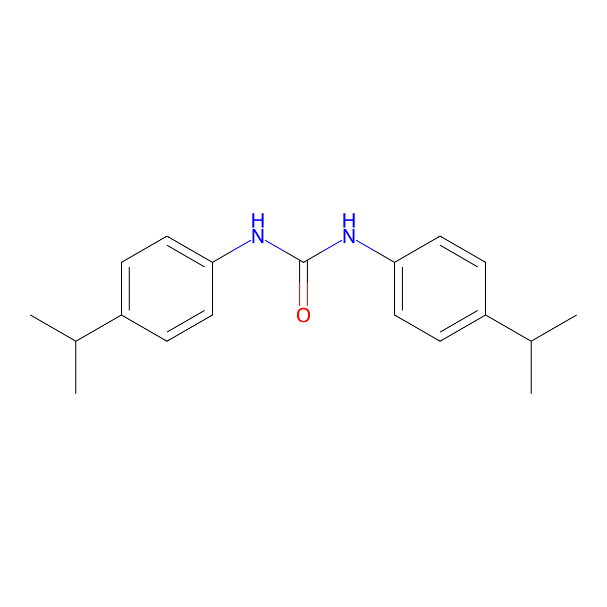 1,3-Bis-(4-isopropyl-phenyl)-urea molecular structure, CAS 113260-74-5
